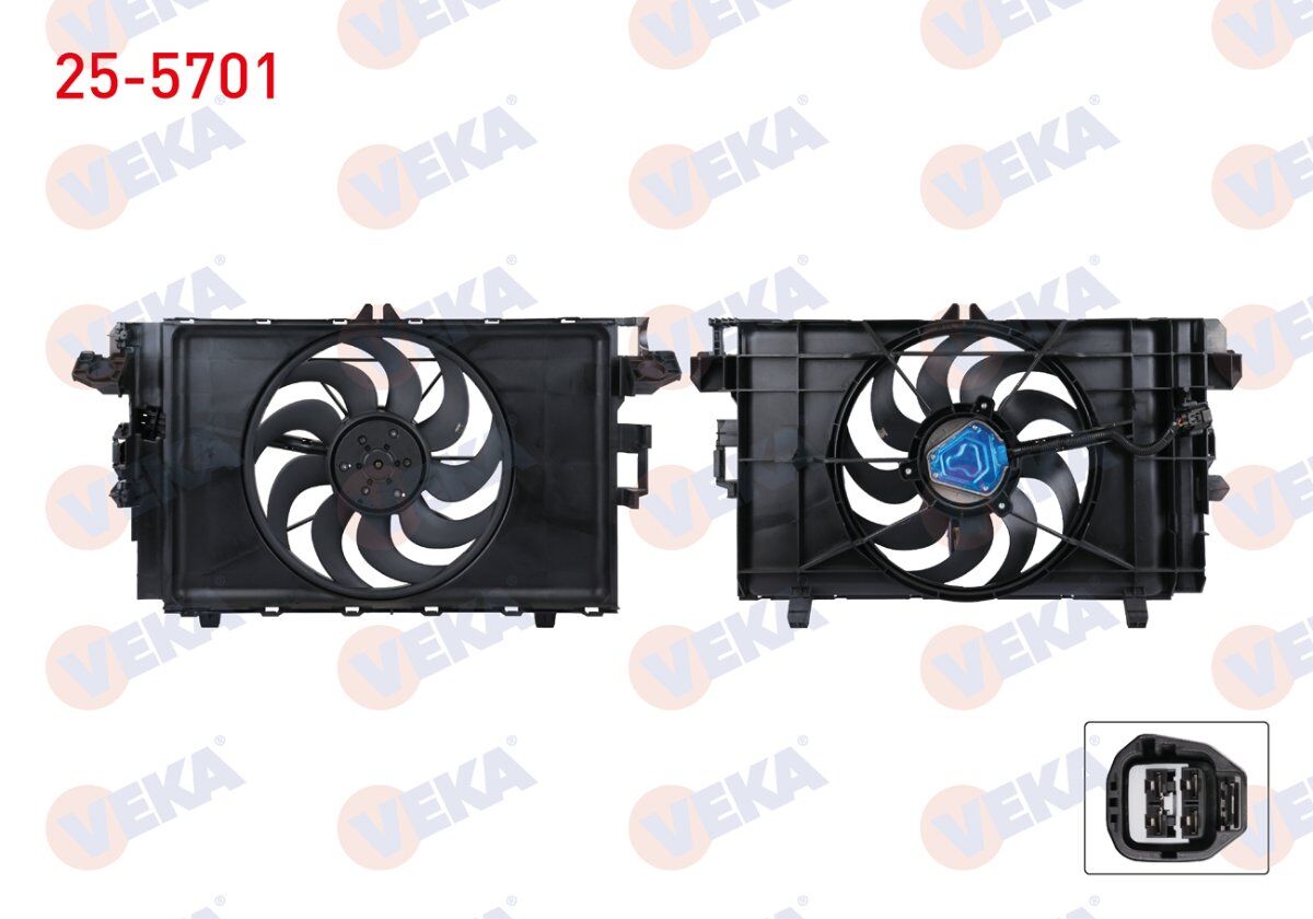 Tesla Model Y Radyatör Fan Motoru (Model Y 2019- / Model 3 2017-2021) Veka 25-5701