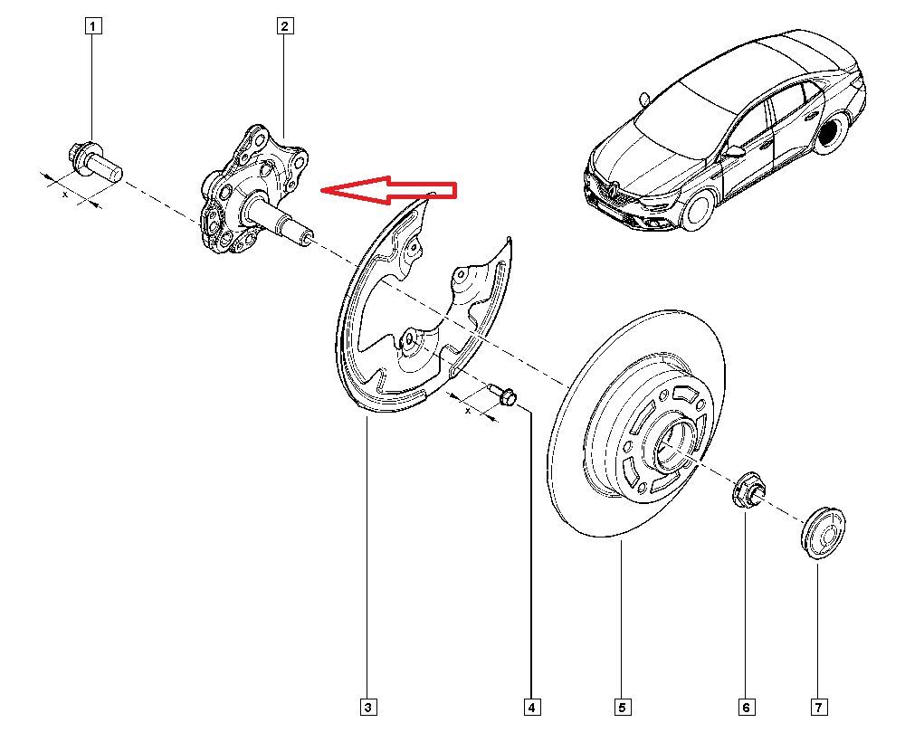 Renault Arka Taşıyıcı Megane IV Sağ ve Sol Orijinal Mais 430434749R