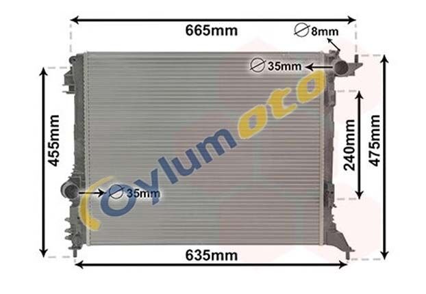 Renault Radyatör Megane IV Talisman Orijinal Mais 214108175R