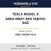 Tesla Model S Arka Dikey Aks Taşıyıcı Sağ (Model S 2016+) Yan Sanayi 1042507-00-A
