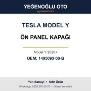 Tesla Model Y Ön Panel Kapağı (Model Y 2020+) Yan Sanayi 1495093-00-B