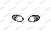 Renault Megane 3 Ön Tampon Panjuru Krom Delikli Set (Megane 3 2011-2016) Yan Sanayi 261521021R