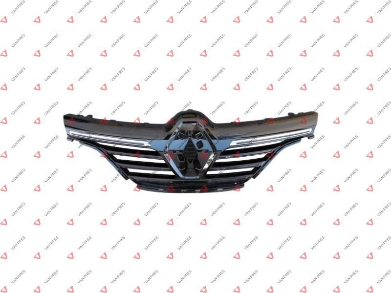 Renault Megane 4 Ön Panjur Siyah 2 Nikelaj Çıtalı (Megane IV 2016-2020) Muadil 622569893R