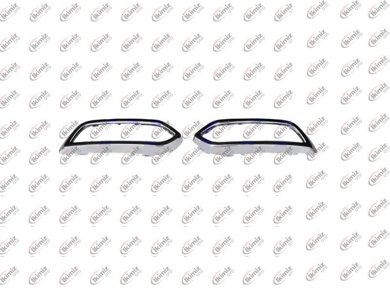 Renault Megane 4 Arka Tampon Difüzörü Nikelaj Takım (Megane IV 2020+ Faz 2) Muadil 850B27471R