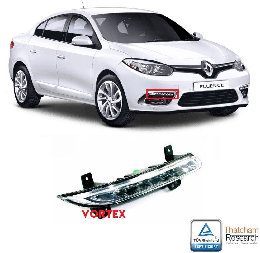Renault Fluence Faz 2 Sağ LED Gündüz Farı (2013-2016) Muadil 266057976R